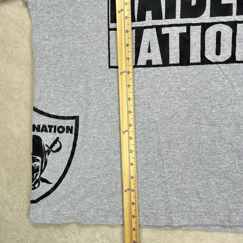 Vintage Y2K NFL Los Angeles Oakland Raiders Nation Football TShirt Men's XL - Picture 5 of 7